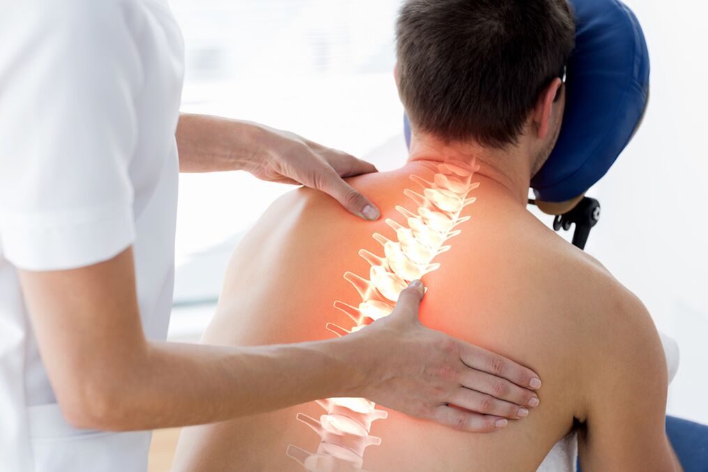 Massage bei zervikaler Osteochondrose. 